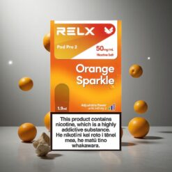 Narancs Csillám Relx Pod Pro 2 600 Puffs Nikoltartalom: 5%, Pára kapacitás: 1.9ml