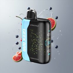 Blue Razz Lce Geek Bar Pulse X 25000 Puffs Standard Version Kék Áfonya Jég Legfeljebb 25000 Szuppantás Szabályos Módban 18mL Előre Töltött E-Liquid vape Hungary