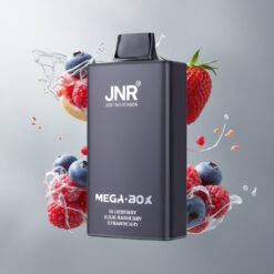 Blueberry Sour Raspberry Strawberry JNR Mega Box 25000 Puffs Áfonya Savanyú Málna Eper 30ml E-liquid Kapacitás 850mAh Akkumulátor Kapacitás vape Hungary
