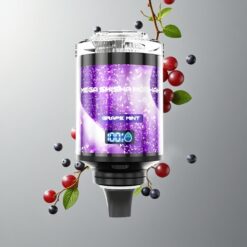 Grape Mint JNR Mega Shisha Hookah Desktop Compatibility Szőlő Menta 100000 slukk és 2200mAh töltőakkumulátor vape Hungary