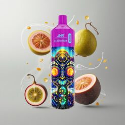 Kiwi Passion Fruit Guava JNR Alien Max 18000 Puffs Kiwi Szenvedély Gyümölcs Guava Okos LED Kijelző Kettős Mesh Tekercs & Kettős Mag vape Hungary