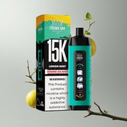 Lemon Mint Al Fakher 15k Ice Adjust Clouds Citrom Menta Hatékony 15.000mAh akkumulátor Beépített húgyúthanghullámok hangerőkapcsolóval vape Hungary