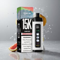 Lush Ice Al Fakher 15k Ice Adjust Sound Felhők Lush Jég 15.000mAh Akkumulátor Kapacitás és Beépített Hookah Hanghullámok vape Hungary