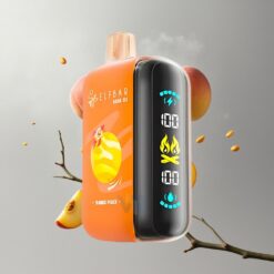 Mango Peach ELF BAR RAYA D3 25000 Puffs Disposable Vape Mango (Mangó) Peach (Őszibarack) 23ml előre töltött 850mAh feltölthető akkumulátor vape Hungary