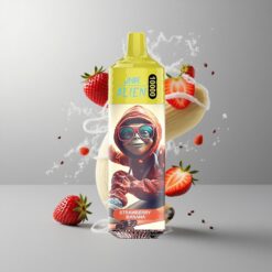 Strawberry Banana JNR Alien 10000 Puffs Eper Banán 850mAh Akkumulátor Kapacitás 20ml E-liquid vape Hungary