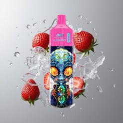 Strawberry Ice JNR Alien Max 18000 Puffs Eperjég Okos LED kijelző Kettős Mesh tekercs & Kettős Mag vape Hungary