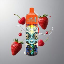 Strawberry Raspberry Cherry JNR Alien Max 18000 Puffs Eper Málna Cseresznye Okos LED kijelző Kettős Mesh tekercs & Kettős mag 28ml E-liquid vape Hungary