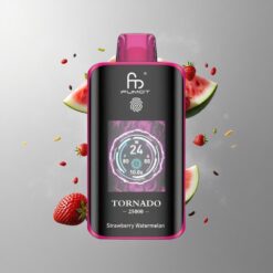 Strawberry Watermelon Fumot Tornado 25000 Eper Dinnye 700mAh Újratölthető Akkumulátor és 20ml Előre Töltött E-liquid vape Hungary