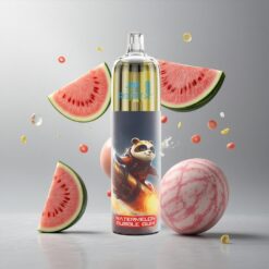 Watermelon Bubble Gum JNR Rocket-X 12400 Puffs Görögdinnye Bubble Gum Beállítható Légáramlás 850mAh Akkumulátor Kapacitás vape Hungary